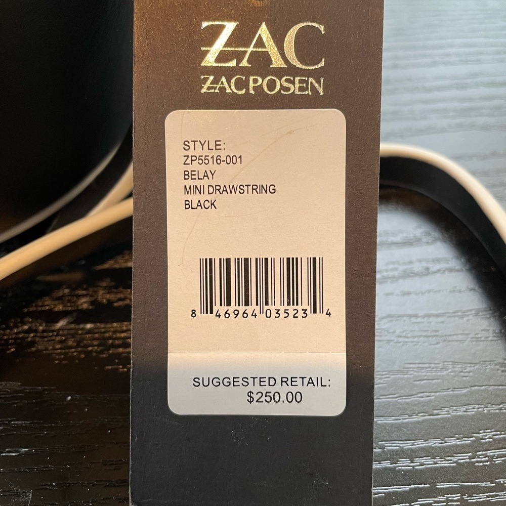 ZAC Zac Posen Belay Black Mini Shoulder Bucket Bag New - Picture 3 of 9